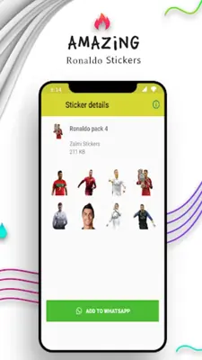 Ronaldo Stickers For Whatsapp android App screenshot 2